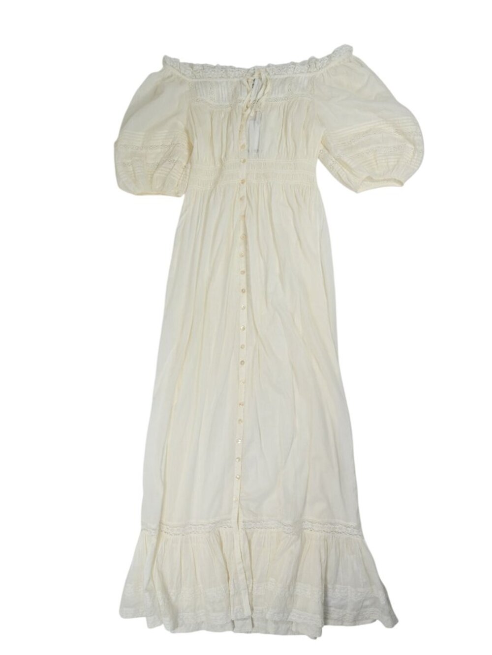 Rumored Sea Cotton Midi Dress in White
